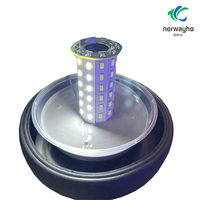 Hochleuchtende, hochwertige Amber-Blau-LED-Blitzleuchte 12-48V für Fahrzeugsicherheitswarnung, LED-Stroboskop-Zubehör