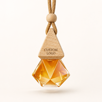 Diffuseur de parfum liquide moderne pour intérieur de voiture, pendentif en verre à huile essentielle longue durée, décoration suspendue pour voiture