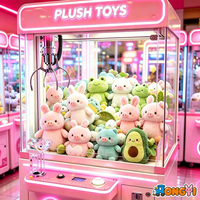 En gros, Peluches de 20 cm, modèles variés, pour machines à griffes, prix de jeu d'arcade et animaux en peluche doux pour enfants, pour distributeurs automatiques et magasins