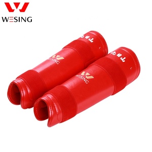 Parastinchi Personalizzati Wesing OEM in Pelle Rossa per Arti Marziali e Allenamento Sanda - Product Image 4