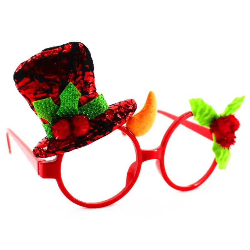 Wholesale latest design luxury cute Christmas children's glasses frames holiday party decoration costume eyeglasses
