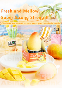 Crème glacée Abink Happy Mango 3D Sharp Blends, mélange de saveurs <span class=keywords><strong>chocolat</strong></span> et fruits, avec fraise, pêche et citron. Congeler à -18°C - Sachet de 1 pièce. - Product Image 4