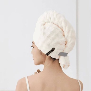 [ Séchage rapide ] Nouveau bonnet de séchage pour <span class=keywords><strong>cheveux</strong></span> super absorbant en polyester doux à motif uni, foulard de tête pour <span class=keywords><strong>femme</strong></span>, serviette de shampoing, bonnet de douche - Product Image 6