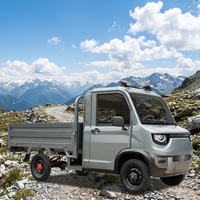 Camion de fret électrique à quatre roues entièrement fermé, nouvelle énergie, avec moteur de 2000W et autonomie de 101-200 km, rapide et efficace