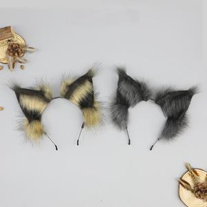 E0066 handmade Lynx Tai Headband fursuit headbands Hoang Dã bobcat tai mũ nón cho Cosplay Halloween bên & động vật trang phục - Product Image 5