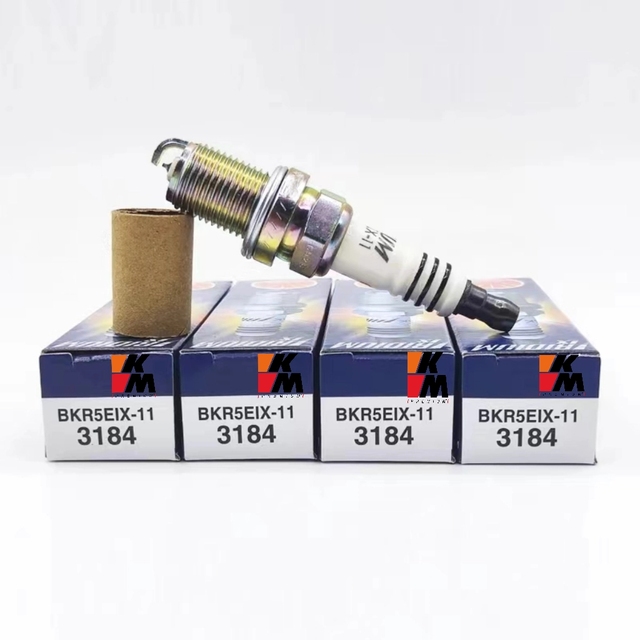 KM PREMIUM AUTO PARTS Iridium Platinum Spark Plug BKR5EIX-11 3184 Fit for VW BMW Audi
