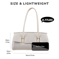 NOHOO Offre Spéciale oreiller énorme capacité couleur unie oreiller femmes épaule sac à main pour un usage quotidien