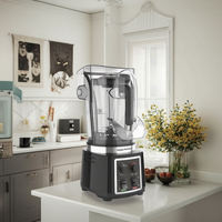 HappyPartner Mixeur Commercial Haute Qualité Haute Puissance Multifonction Robuste pour Smoothies et Milkshakes avec Couvercle Anti-Bruit