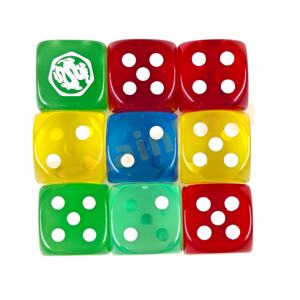 Set di Dadi in Acrilico Traslucido Personalizzati Incisi per Giochi da Tavolo, Giochi di Ruolo e Apprendimento Matematico - Product Image 2