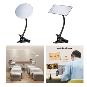 Flexible <b>Clip</b>-on <b>Mirror</b> Computer Desk Cubicle Security Rearview Field Vision Magnifying Convex <b>Mirror</b> for Eyelash Salon - Product Image 1