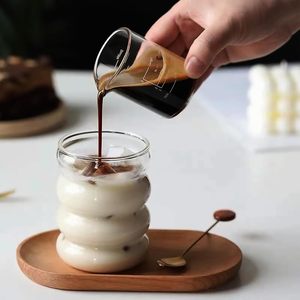 Nouveau Style Tasse en <span class=keywords><strong>Verre</strong></span> Borosilicaté 500ml pour Café Froid et Thé, <span class=keywords><strong>Verre</strong></span> à Boisson de Haute Qualité pour Milkshake Glacé <span class=keywords><strong>avec</strong></span> Couvercle en Bambou et <span class=keywords><strong>Paille</strong></span> - Product Image 6