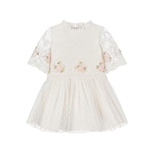 Eleganti abiti da neonato per ragazze fascia d'età per bambini <span class=keywords><strong>Plus</strong></span> Size motivo floreale o-collo in cotone sostenibile abito estivo-per 9 anni - Product Image 1