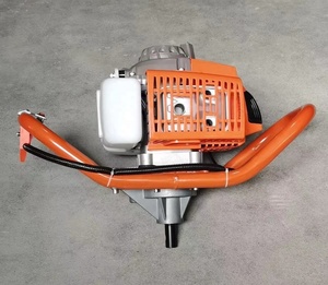 Draagbare landbouwmachine voor het graven van gaten, 4,5 kW/125 cc tweetakt benzinemotor, geschikt voor kleine tuinen en het planten van bomen. - Product Image 4
