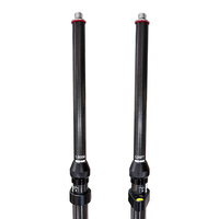 Modelo Mejorado, Poste Telescópico Portátil de Fibra de Carbono de 200 cm, Poste de Centrado GNSS GPS para Topografía con Nivel de Burbuja