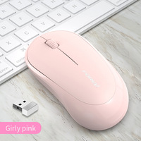 Ratón inalámbrico de 2,4 GHz, ratón óptico portátil con receptor USB, 1600 DPI, 3 niveles ajustables para ordenador portátil, PC de escritorio, oficina