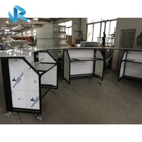 Table de bar pliable portable, comptoir de bar à boissons, bar mobile pour l'extérieur et l'intérieur