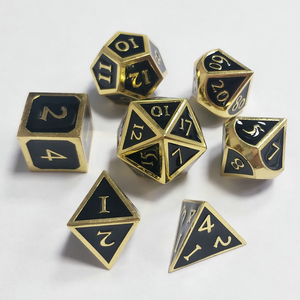2025 dés personnalisés rétro donjons et dragons dés mdn jeu de dés en métal jeu de société D4 D6 D8 D10 D10 <span class=keywords><strong>D12</strong></span> D20 - Product Image 3
