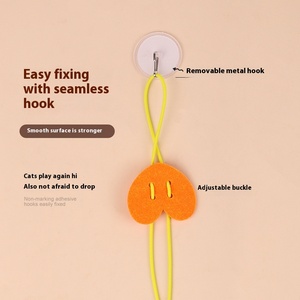 Wholesale Eco-Friendly Interactive Pet Toys <strong>Funny</strong> <strong>Catnip</strong> Ball &amp; Elastic Rope Swing Hi Hanging Door Style Made From Felt - Product Image 3