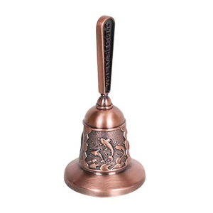 Campana de mano Retro personalizada, campana de meditación decorativa de aleación de Zinc personalizada, regalo de promoción, campana de cena de recuerdo de viaje de <span class=keywords><strong>Jerusalén</strong></span> - Product Image 4
