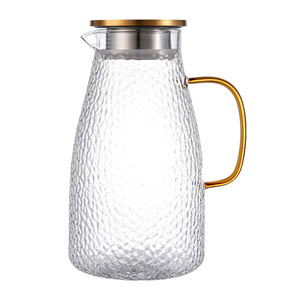 Glass Water Pitcher With Lid Large Capacity Ice <b>Tea</b> <b>Set</b> Household Cold Water Kettle Party Use - Product Image 5