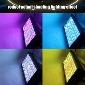 Lumière stroboscopique matricielle à haute luminosité 250W, contrôlée par DMX512, 24x24 <span class=keywords><strong>LED</strong></span> RGB, lumière de scène pour performance, projection stroboscopique, CRI 80 9000K - Product Image 4