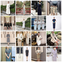 Ensembles de jupes pour femmes, vêtements de bureau pour femmes, vêtements en laine blanche, robe formelle, vêtements de carrière, OEM ODM