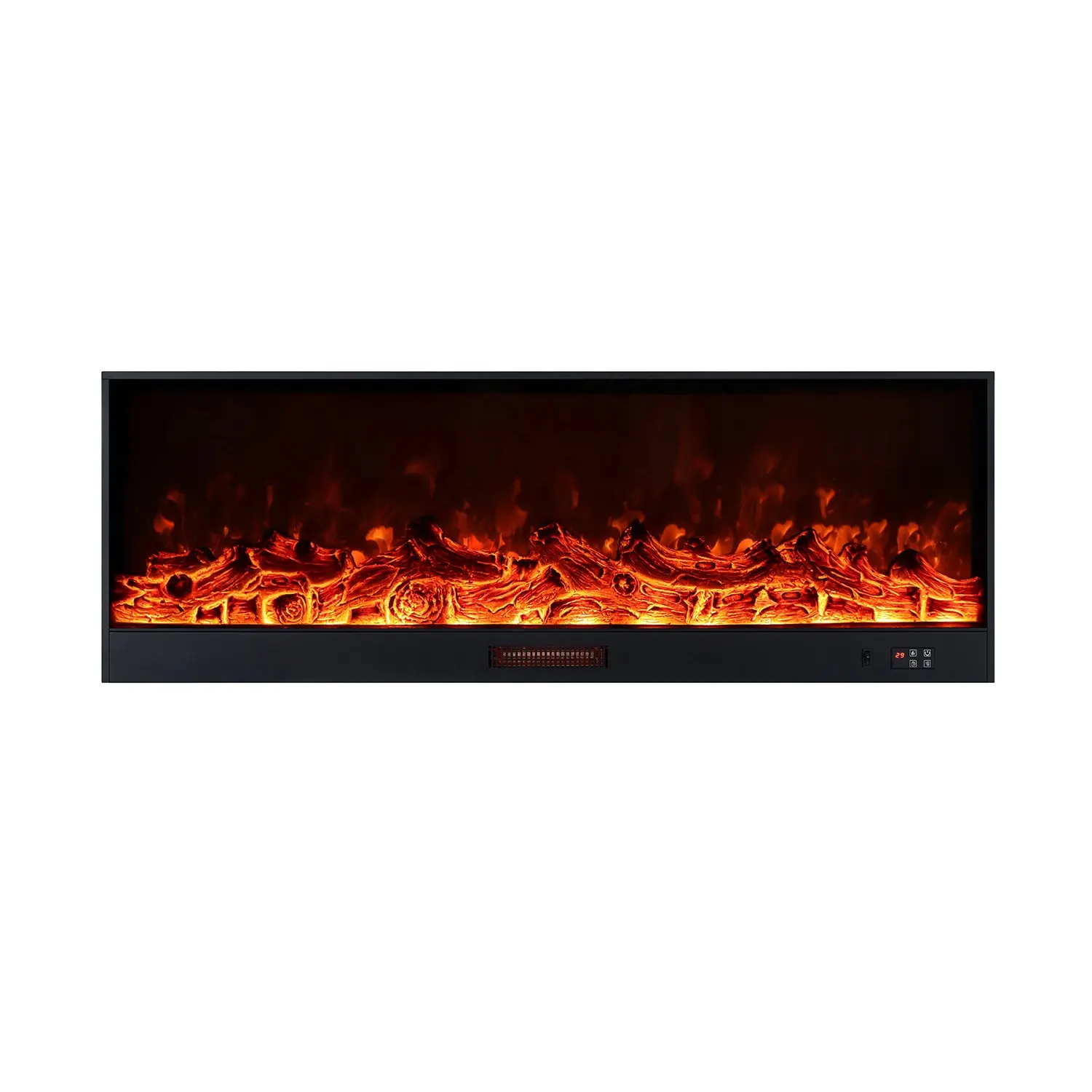 Modern Indoor Decorative Led Electric Fireplace Insert Heater Living Room Wall Mounted Electric Fireplaces