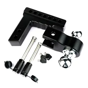 High Quality Adjustable Drop 6 Aluminium Alloy Tow Trailer Hitch Mount Ball For Car Truck
