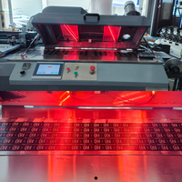 Machine d'impression automatique d'étiquettes d'écran en soie de couleur unique pour l'étiquette élastique de coton de ruban de satin