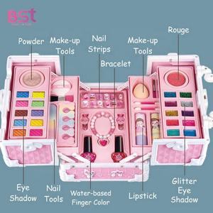 Juguete <span class=keywords><strong>de</strong></span> princesa, Maleta portátil, juego <span class=keywords><strong>de</strong></span> maquillaje para niña, <span class=keywords><strong>esmalte</strong></span> <span class=keywords><strong>de</strong></span> <span class=keywords><strong>uñas</strong></span>, kits <span class=keywords><strong>de</strong></span> maquillaje para bebé, todo en uno para niños, regalo <span class=keywords><strong>de</strong></span> cumpleaños - Product Image 4