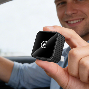 Adaptateur CarPlay 2 en 1 filaire noir, Android Auto sans fil universel pour iOS Android, port USB, dongle CarPlay personnalisable - Product Image 1