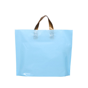 Custom Printed eco-friendly plastic easy open system shopping bags with handles
