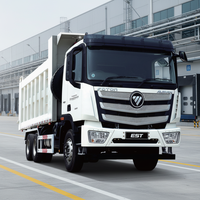 Camion benne lourd Foton Auman EST 6x4 avec châssis diesel Cummins, cabine demi-rangée, norme d'émission Euro 2, caméra arrière, à vendre