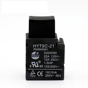 HY79C-21 16A 125/250V 산업 자동 잠금 토글 스위치 전원 켜기 끄기 스위치 트리거 드릴 톱 해머 그라인더