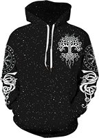 Fitspi vente en gros hommes Cool 3d sweat à capuche imprimé unisexe pull Galaxy-loup pull sweat livraison directe pour