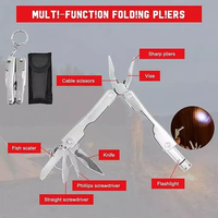 Kit de survie à outils multiples pour l'extérieur 17 en 1 Accessoires de camping Équipement de survie