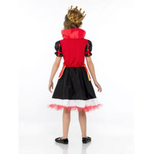 ODM seluruh penjualan Ratu hati kostum untuk anak perempuan Royal Dress up pakaian anak-anak Ratu dongeng pakaian merah hati Ratu untuk anak-anak - Product Image 5