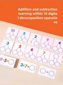 Papan Nomor anak kayu untuk operasi matematika mainan pelatihan berpikir edukasi dini alat bantu matematika - Product Image 4