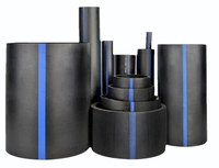 Tuyau de drainage perforé HDPE 100mm 110mm Sdr11 Dn150 160mm 200mm 250mm 280mm Tuyau d'eau Pe pour l'irrigation