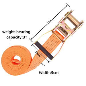 Dansky 다기능 헤비 듀티 웨빙 스트랩 캠 버클 래칫 후크가있는 래싱 벨트 물류 스트랩 - Product Image 6