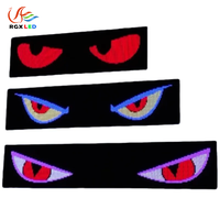 Panneau LED flexible pour voiture RGX multi-tailles, yeux clignotants, décoration créative pour voiture, camion, lumière LED dynamique