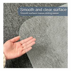 Tapis de chaise en verre trempé personnalisé à usage intensif Tapis de chaise en plexiglas pour sols durs - Product Image 2