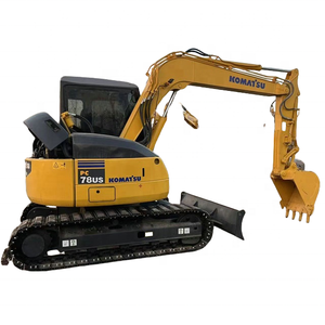 Diseño de cola corta Komatsu PC78US mini excavadora de orugas pequeño radio de rotación operación flexible PC78 excavadoras usadas - Product Image 1