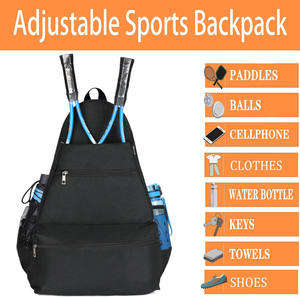 Échantillon gratuit Sac de sport personnalisé avec logo Tennis Badminton Unisexe Sac à dos professionnel en maille Grande capacité Sac à dos de badminton - Product Image 2