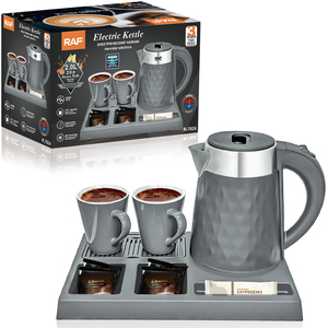 Bollitore <span class=keywords><strong>Elettrico</strong></span> RAF R.7924 Nuovo Design a Ebollizione Rapida per Tè e Caffè con Set di Tazze per Uso Domestico e Alberghiero - Product Image 1