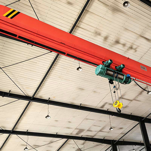 Kran Overhead Single Girder Tipe Kotak Listrik Bersertifikat CE ISO dengan Pengangkat Tali Kawat - Product Image 4