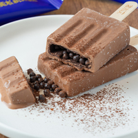 Abink Magical Crispy Chocolat Saveur Crème Glacée Tendance Popsicle avec Texture Magique Lait Laitier Boîte et Sac Emballage