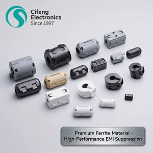 Venta Directa de Fábrica: Núcleo de Ferrita EMI Dividido para Cable Redondo, Tipo Abrazadera/Aplicación Rápida, con Carcasa de ABS, Supresor de Ruido Tipo Abrazadera - Product Image 6