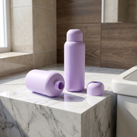 Botella de HDPE Mate de Lujo con Impresión Personalizada para Champú y Loción, Botella Redonda para Loción, Venta al por Mayor para Tiendas en Línea