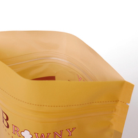 Sachet de rangement en plastique transparent refermable de qualité alimentaire avec fenêtre pour pop-corn, noix et snacks – Pochette à fermeture éclair verticale